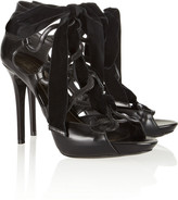 Thumbnail for your product : Alexander McQueen Cutout leather sandals