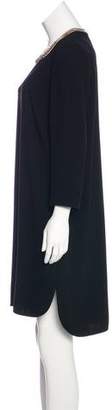 Burberry Long Sleeve Knee-Length Dress