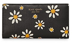 Kate Spade Spencer Daisy Dots Slim Bifold Wallet