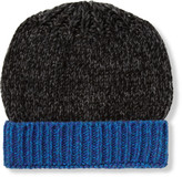 Thumbnail for your product : Paul Smith Knitted Wool-Blend Beanie Hat
