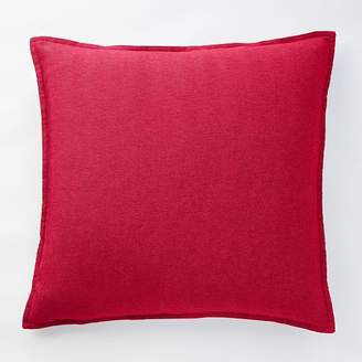 west elm Flannel Herringbone Blanket - Dark Red