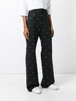 Thumbnail for your product : Sportmax polka dots print trousers - women - Polyester/Spandex/Elastane/Virgin Wool - 42