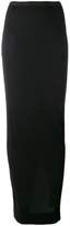 Thumbnail for your product : Rick Owens Lilies jersey long asymmetric skirt