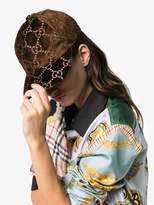 Thumbnail for your product : Gucci Ladies Brown GG Embroidered Silk-Blend Baseball Cap, Size: M