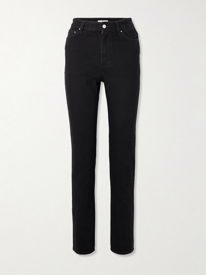 TOTEME - Garderob Mid-rise Slim-fit Jeans - Black