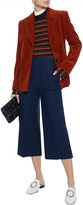 Thumbnail for your product : RED Valentino Studded Ruffle-trimmed Stretch-cotton Culottes