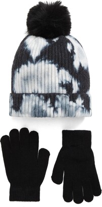 Capelli New York Kids' Faux-Fur Pom Beanie & Gloves Set