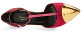 Thumbnail for your product : Gucci 'Coline' T-Strap Cap Toe Pump (Women)