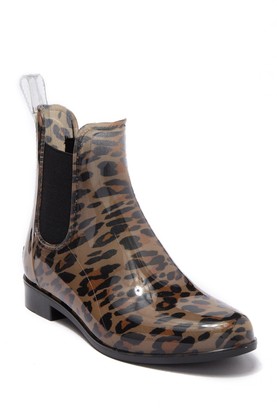 cheetah print rain boots