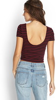 Thumbnail for your product : Forever 21 Striped Crop Top