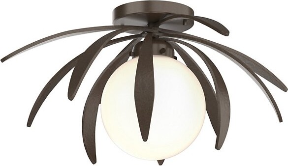 Hubbardton Forge Dahlia Flushmount Light in Bronze