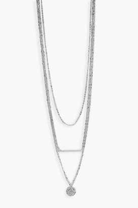 boohoo Plus Coin Detail Choker Necklace