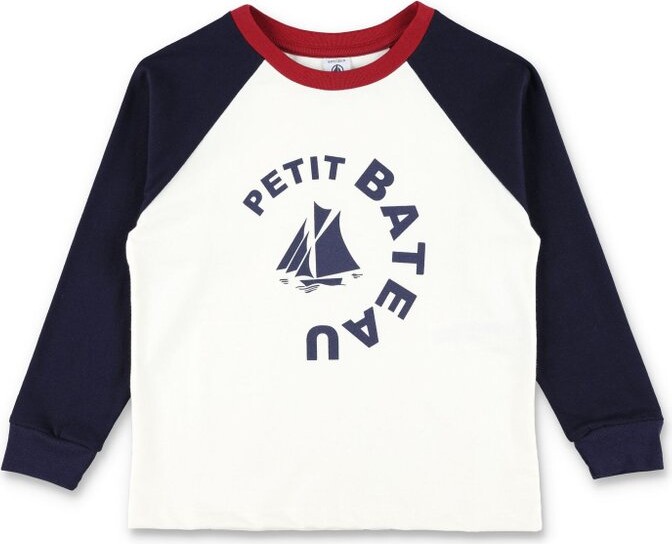 Petit Bateau Colourblock Long-Sleeved T-Shirt
