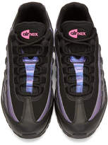 Thumbnail for your product : Nike Black and Purple Air Max 95 PRM Sneakers