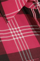 Thumbnail for your product : Equipment Signature plaid-print washed-silk shirt