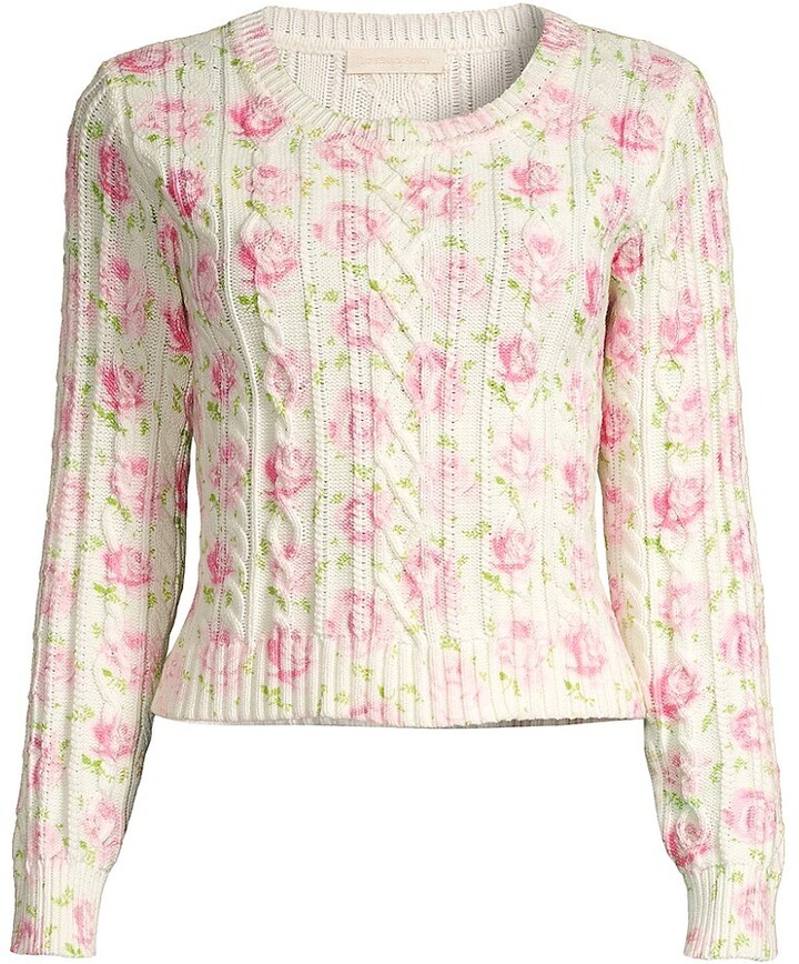 Rose Print Sweater | Shop the world's largest collection of 