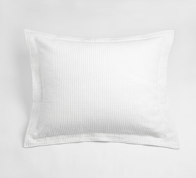 Amity Home Waffle Matelasse Sham White