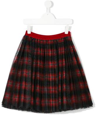Dolce & Gabbana Kids tulle checked skirt