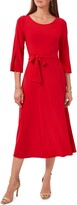 Thumbnail for your product : Chaus Belted Split Sleeve Midi Dress