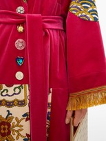 Thumbnail for your product : RIANNA + NINA Vintage Patchwork Embroidered Velvet Coat - Black Multi