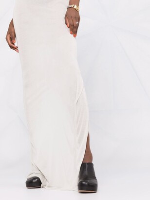 Rick Owens Short-Sleeve Floor-Length Dress