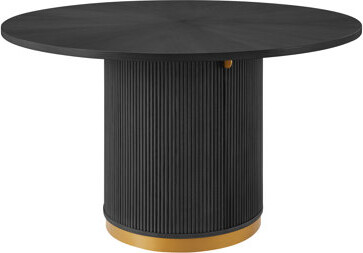 BestMasterFurniture 52 Inch Round Dining Table With Storage