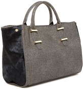 Thumbnail for your product : Ivanka Trump Singray Print & Genuine Calf Hair Double Handle Classic Bag