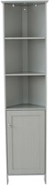 Thumbnail for your product : Lloyd Pascal Portland Tall Corner Bathroom Cabinet - Grey