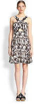 Thumbnail for your product : Trina Turk Bellicity Cotton/Silk Crossover Dress