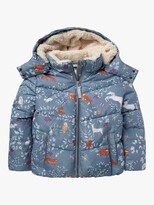 Thumbnail for your product : Boden Girls' Cosy Padded Jacket, Blue Enchanted Woods