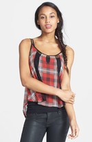 Thumbnail for your product : Lush Lace Inset Camisole (Juniors)