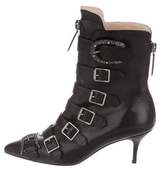 Thumbnail for your product : Gucci Dionysus Pointed-Toe Ankle Boots