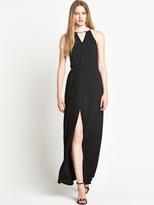 Thumbnail for your product : River Island Darcy Sleeveless Trim Maxi Dress - Black