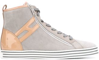 Hogan high top sneakers - women - Leather/Patent Leather/Suede/rubber - 35