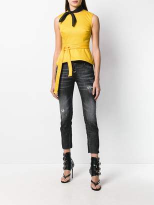 DSQUARED2 belted blouse