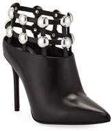 Thumbnail for your product : Alexander Wang Tina Leather Studded Grid Cage Booties