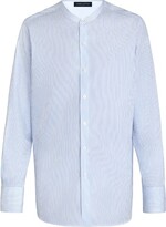 Louis Vuitton Grandad Collar Shirt -Blue