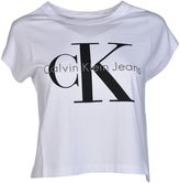 Thumbnail for your product : Calvin Klein Logo Cropped T-shirt