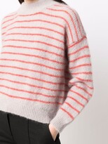 Thumbnail for your product : Alysi Striped Mock-Neck Jumper