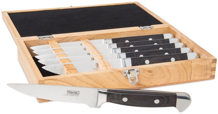 Pakka Wood 6-pc Steak Knife Set Black