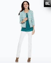 Thumbnail for your product : Chico's Embellished Tweed Jacket