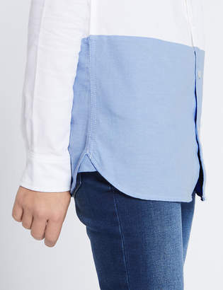 Marks and Spencer Pure Cotton Colour Block Shirt (3-16 Years)