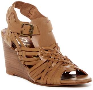 Naughty Monkey Dually Noted Woven Leather Wedge Sandal