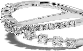 Dana Rebecca Designs 14kt white gold Ava Bea crossover diamond ring