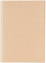 Thumbnail for your product : Smythson Pink Croc Soho Mara Notebook