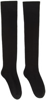 Black Cotton Knee-High Socks 