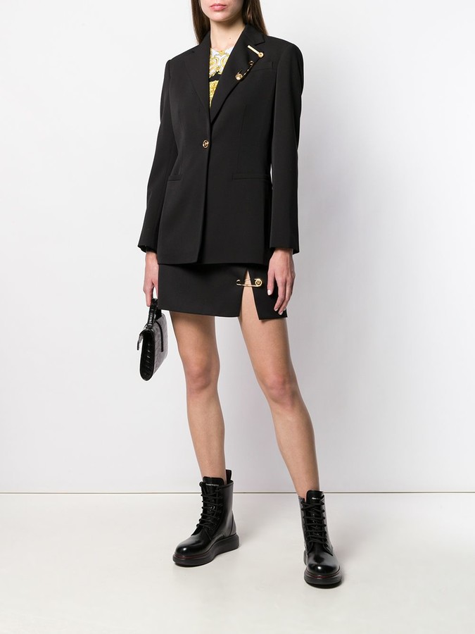 Versace SafetyPin Mini Skirt ShopStyle