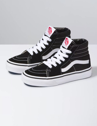 Vans Sk8-Hi Black & White Kids Shoes