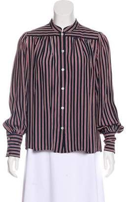 Frame Striped Button-Up Top