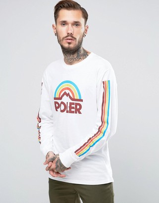 Poler Long Sleeve T-Shirt With Rainbow Logo